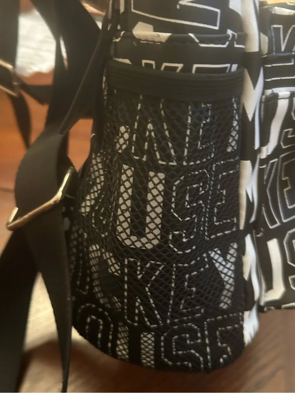 Disney Mickey Mouse Black &White Logo Print Backpack Unisex